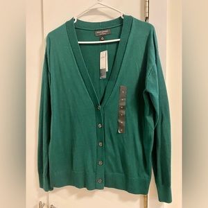 Banana Republic Forever Sweater Cardigan, Medium, NWT, Green